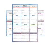 Calendrier mural annuel annuel 12 mois vertical/horizontal | Calendrier annuel 2027 double face effaçable à sec pour maison, école, salle de classe, université, salle de sport, travail