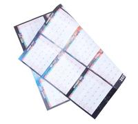 Calendrier Mural Annuel Effaçable à Sec 2027, Format Horizontal Vertical | Papier, Lignes Claires et Blocs Mensuels, pour Bureau, Classe, Maison, Stylo et Autocollants