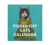 Calendrier Mural avec Chats 12 Mois Décoratif Chatons Drôles en Colère
