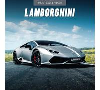 Calendrier mural carré Lamborghini 16 mois 2027, Red Robin RR271362 | Calendrier mural de 12 mois, en papier épais et solide de qualité supérieure, zone lignées pour notes et tâches, images vives