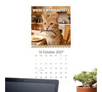 Calendrier Mural Chat 2027 Agenda Planning Photo Chats Drôles