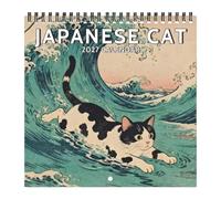 Calendrier Mural Chat Planificateur 12 Mois Poster Affichage de Planning