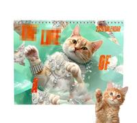 Calendrier Mural Chats 2026, Calendrier Mensuel Sur Le Thème Des Chats, Agenda Mural Raffiné De Janvier À Décembre 2026, Agenda Mensuel De 12 Mois Avec D'A-dorables Photos De Chatons