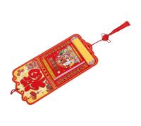 Calendrier Mural du Nouvel An Lunaire 2027, Art Chinois | Papier, Contenu Almanach Inclus, Thème Chèvre Feng Shui, pour Familles et Bureau
