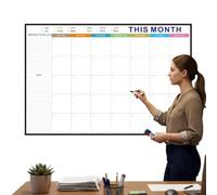 Calendrier Mural Effaçable À Sec Planificateur Sans Date Pliable Grand