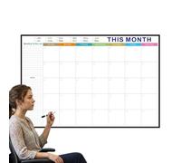 Calendrier Mural Effaçable À Sec Tableau Blanc Pliable Sans Date Grand