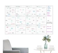 Calendrier Mural Effaçable - Grand Planificateur Board, Organisateur De Planification | Tableau Blanc Effacable Géant, Panneau De Planification Hebdomadaire Mensuel Surdimensionné Surdimension