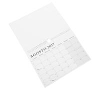 Calendrier Mural Espagnol A4 Minimaliste à Suspendre 01 2027-06 2028 | Papier Résistant aux Déchirures, Grandes Cases Inscriptibles, pour Bureaux, Salles de Classe, Étudiants et Professionnels