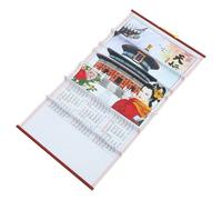Calendrier Mural Familial Serpent 2025 en Papier, Suspendu | Usage Annuel Pratique, Design Perforé, Style Simple et Moderne, Cordelette pour Maison et Bureau