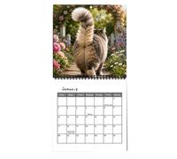 Calendrier mural humoristique Agenda 12 Mois à Thème de Fesses Drôles | Grilles Datées à Remplir 2027 Calendrier d'Animaux Mignons école, bureau, rendez-vous, maison, dortoir, classe, hô