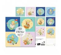 Calendrier mural - KIUB - Le Petit Prince - 30x30cm - 16 mois (2024-2025) - Couleurs variées