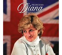 Calendrier mural mensuel Red Robin 2027 de la princesse Diana | 30,5 x 30,5 | Calendrier de 12 mois à suspendre, papier épais et robuste de qualité supérieure, notes lignées et zone de tâches
