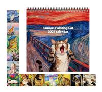 Calendrier Mural Mignon avec planning mensuel et peintures célèbres