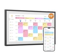 Calendrier mural numérique 15,6" - Écran tactile interactif - Calendrier électronique et hub familial intelligent avec synchronisation multi-appareils - Rappels d'horaires, tableau des corvées