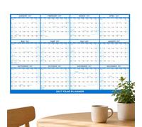Calendrier Mural Réversible 2027, Planificateur Vertical/horizontal | Calendrier Mural Annuel Plastifié Effaçable 2027 Avec Design Pliable, Disposition Verticale Et Horizontale Réversible, 12