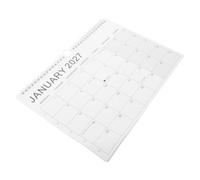 Calendrier Mural Vertical 2027-2028 Papier Blanc, 18 Mois, Format A4 | Affichage Double Mois, Pages Détachables Semaines Complètes, Reliure Métallique, pour Familles, Étudiants, Bureau