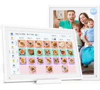 Calendrier numérique électronique de 10,1 pouces pour les familles occupées - Écran tactile HD Tableau de corvée Star Rewards Planificateur de repas, synchronisation automatique Google Outlook iCloud