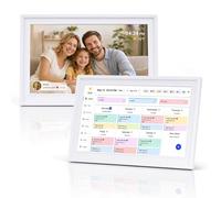 Calendrier Numérique Intelligent - Écran Tactile 21,5 Pouces WiFi avec Stockage 32 Go, Planificateur Mural Familial Interactif et Cadre Photo Digital pour Maison Bureau