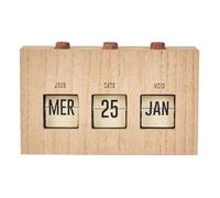 Altobuy Calendrier perpétuel Flip Flap Vintage effet bois brut RETROK