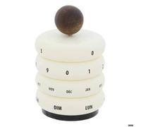 Calendrier perpétuel Homy D.9,5cm blanc - Atmosphera Créateur d'intérieur