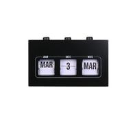 AltoBuy Calendrier Perpétuel Vintage Flip Flap Noir - VINYO