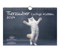 Calendrier pour 2024 Motif chats drôles - Motif : chat - Motif : sort d'âme