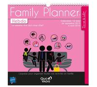 Calendrier - QUO VADIS - FAMILY PLANNER 30 x 30 cm - Hebdomadaire - 26 feuillets recto/verso - Jusqu'à 9 emplois du temps
