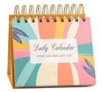 Calendrier quotidien inspirant : calendrier de bureau motivant, calendrier d'affirmations positives | 2025 Citations quotidiennes Calendrier Planner, Stand-Up Mindfulness Law Of Attraction Desk Pad
