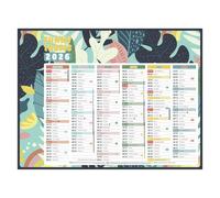 Calendrier semestriel mural 2027 - Exotique - 32 x 42 cm