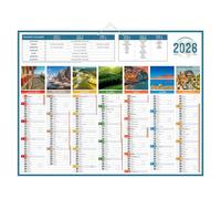 Calendrier semestriel mural Planète 2027 - 43 x 55 cm