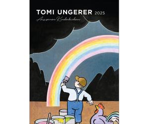 Calendrier Tomi Ungerer Edition 2025 : Les meilleures illustrations du livre "America" présentées dans un calendrier mural XXL. Calendrier artistique décoratif, format grand, 49 x 68 cm.