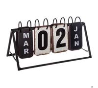 Calendrier vintage l.27cm métal - Atmosphera Créateur d'intérieur