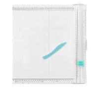 Calenxy Coupe-papier avec planche pliante 35 x 36 cm, coupe-papier 2 en 1 avec fonction pliante, couteau de précision, 8 à 10 feuilles A4, pour scrapbooking, cartes, albums photo, enveloppes