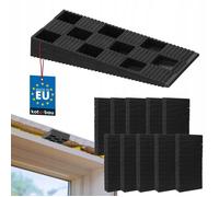 Cales en plastique - KOTARBAU - Cales de montage - Lot de 250 - 94 x 44 x 14 mm - Noir