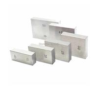 Cales étalons, 1 Pièces 0.5mm, 1mm, 5mm 10mm, 20mm, 25mm,30mm, 40mm, 50mm Bloc De Jauge Carré En Acier Bloc De Mesure Bloc De Jauge Carré En Acier(50 mm)