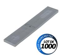Cales plates vitrage - 100 x 20 x 4 mm - Boite 1000