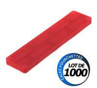 Cales plates vitrage - 100 x 20 x 6 mm - Boite 1000