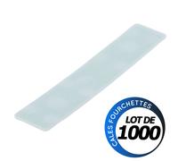 Cales plates vitrage - 100 x 28 x 1 mm - Boite 1000