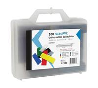 Cales Universelles Panachées PVC 80x26mm valisette de 200 ACBAT