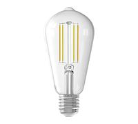 CALEX Ampoule intelligente E27, avec application et commande vocale Alexa (7 W), ampoule LED WiFi, filament à intensité variable, lampe wifi, blanc chaud