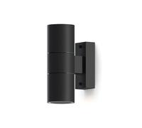 CALEX Applique Bidirectionnelle GU10 pour Extérieur, Luminaire Design cylindrique, Noir, IP54 Étanche, Éclairage Downlight LED IP54, ampoules non fournies