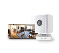 CALEX Caméra Cube Connectée, 4MP, Projecteur, Détection Mouvement, Blanc | Vision nocturne jusqu’à 10 m et audio bidirectionnel - Regardez en direct et communiquez via l’appli Smart