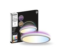 Calex Plafonnier Connecté Halo 30cm, 16W 2200lm, Alexa/Google/Siri, Blancs 2700-6500K, Halo RGB, dimmable, musique, scénarios, sans pont, WiFi 2.4GHz