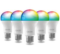 CALEX Smart Ampoule LED A60 E27 RGB CCT WiFi, 806lm, 9,4W, Alexa/Google/Siri, 16M couleurs, blancs 2200-4000K, dimmable, musique, scénarios, minuterie, sans pont, WiFi 2.4GHz (5)