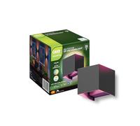CALEX Smart Outdoor Applique Extérieure connectée LED, Contrôlable via App, Compatible Alexa, Google Home et Raccourcis Siri, Étanche IP54, Couleurs RGB et Lumière Blanche Chaude, Dimmable