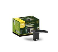 CALEX Smart Outdoor Applique Solaire connectée LED pour Extérieur, Contrôlable via App, Compatible Alexa, Google Home et Raccourcis Siri, Détecteur de mouvement, Noir