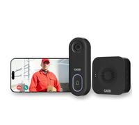 CALEX Sonnette vidéo de sécurité Intelligente Full HD 1080p avec contrôle par Application, Audio bidirectionnel, Vision Nocturne, détection de Mouvement, Stockage Cloud et SD, étanche, Comprend Un