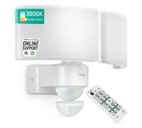 Cali projecteur avec détecteur de Mouvement et télécommande 4600 LM Blanc Chaud 3000K éclairage extérieur 40 W IP65 projecteur LED