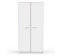 CALICOSY - Armoire 2 portes blanches H180,9 cm ARLO