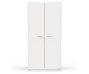 CALICOSY - Armoire 2 portes blanches H180,9 cm ARLO